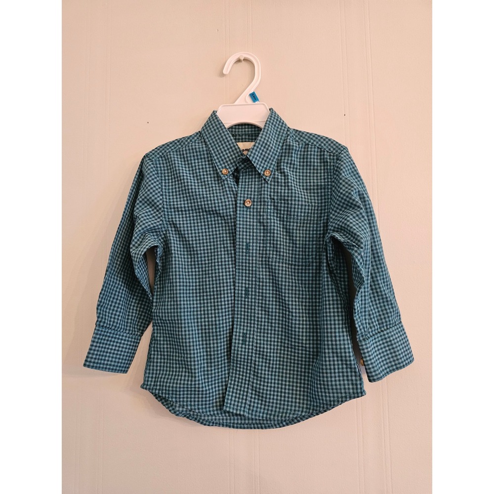 Wrangler Riata Boys Plaid Button Down Shirt XXS Long Sleeve Western